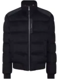 Billionaire logo-patch wool padded jacket - Blue