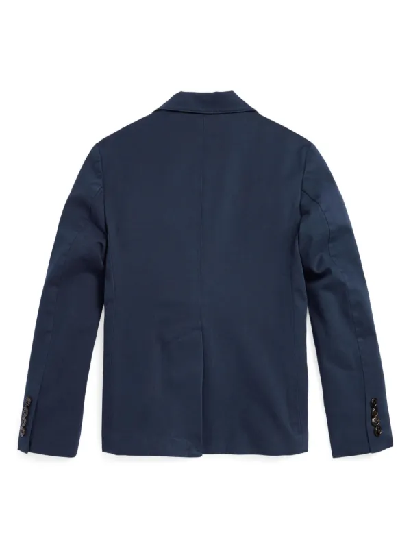 POLO RALPH LAUREN KIDS single-breasted Tailored Blazer Blue