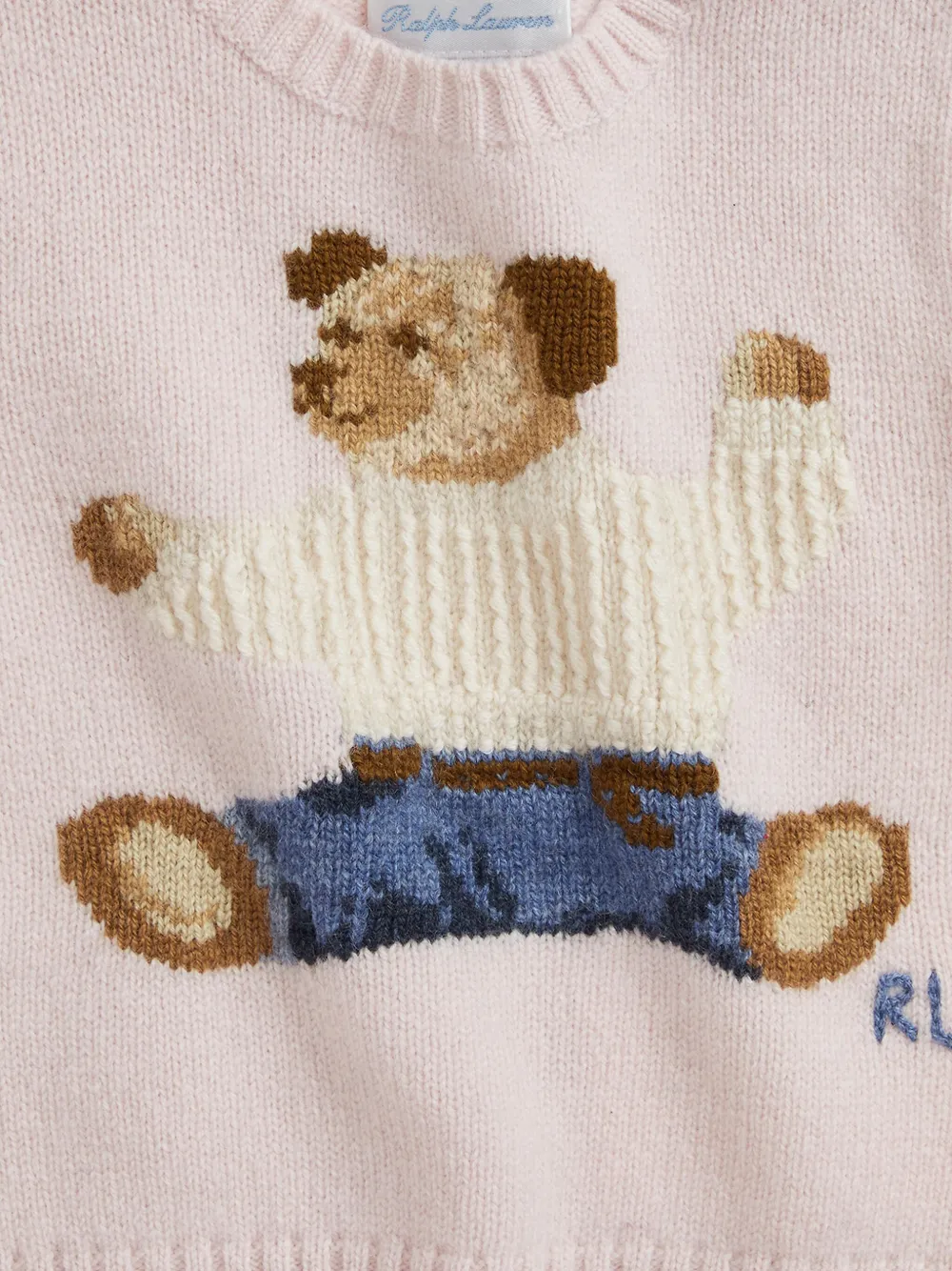 POLO RALPH LAUREN KIDS Tweedelige intarsia set Beige