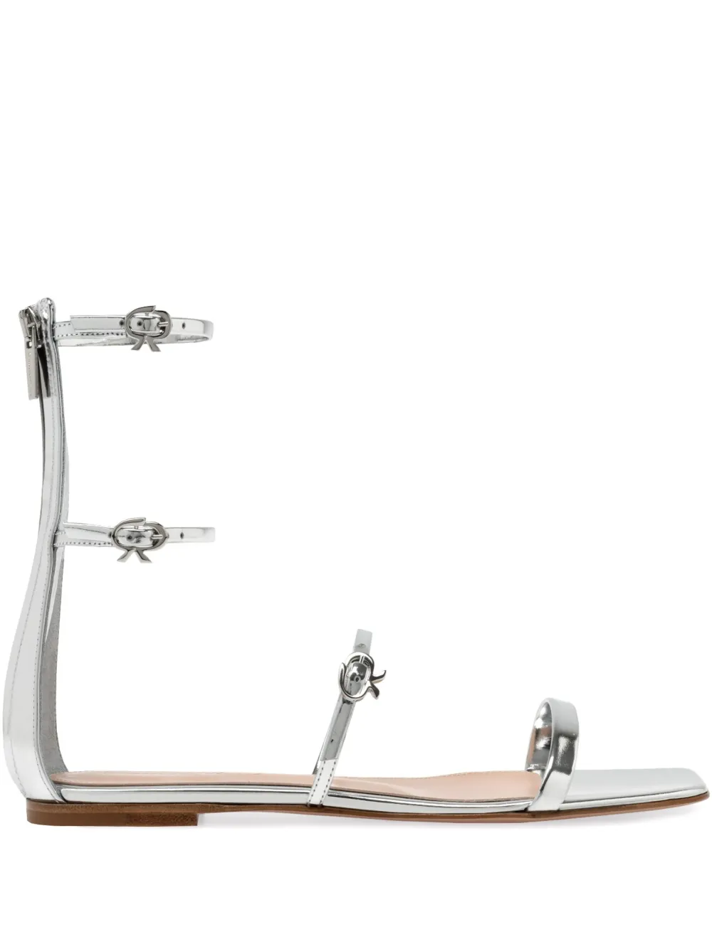 Gianvito Rossi Ribbon Downtown sandalen Zilver