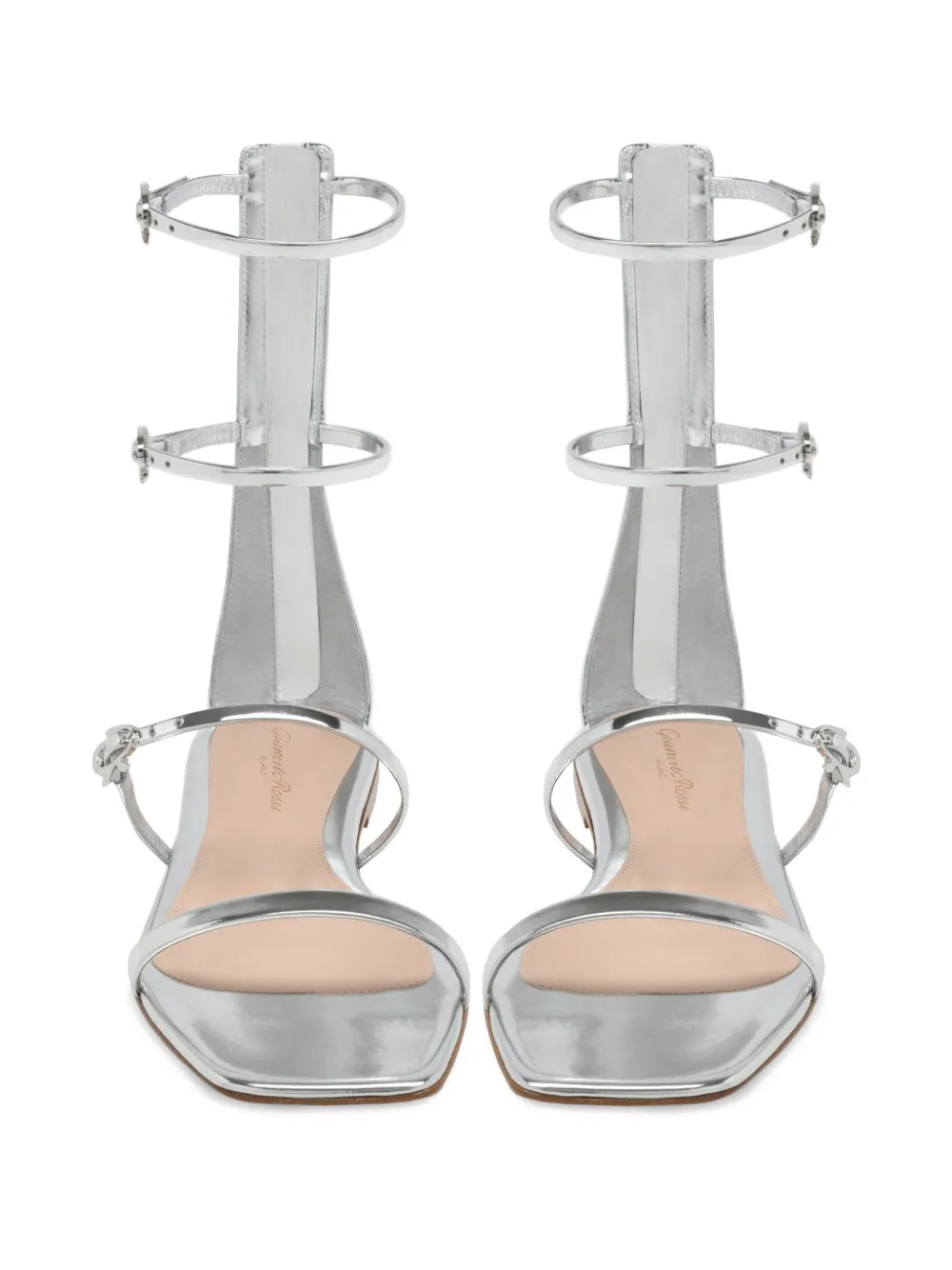 Gianvito Rossi Ribbon Downtown sandalen Zilver