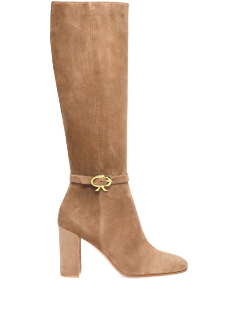 Gianvito Rossi Ribbon Dumont 85mm suede boots Women is Hot Sell Now!