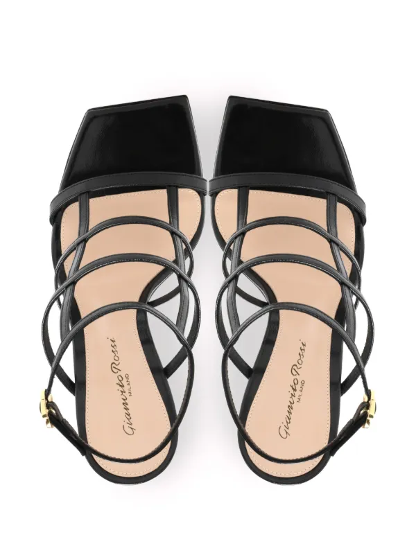 Gianvito Rossi【関税送料込】モンドリー 95 レザーサンダル Gianvito Rossi Mondry 95mm Leather Sandals | Gold | FARFETCH