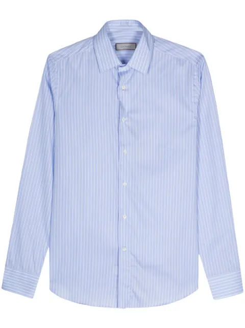 Canali stripe-pattern cotton shirt 