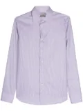 Canali geometric-pattern cotton shirt - Pink