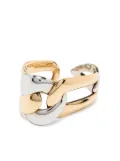 Alexander McQueen Double Chain ring - Gold