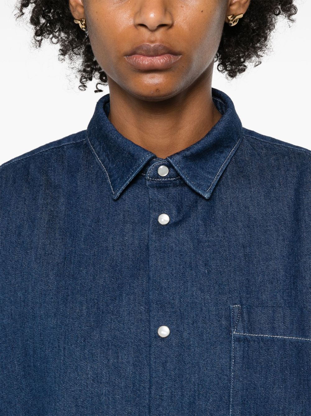 A.P.C. Samantah cropped denim shirt Women