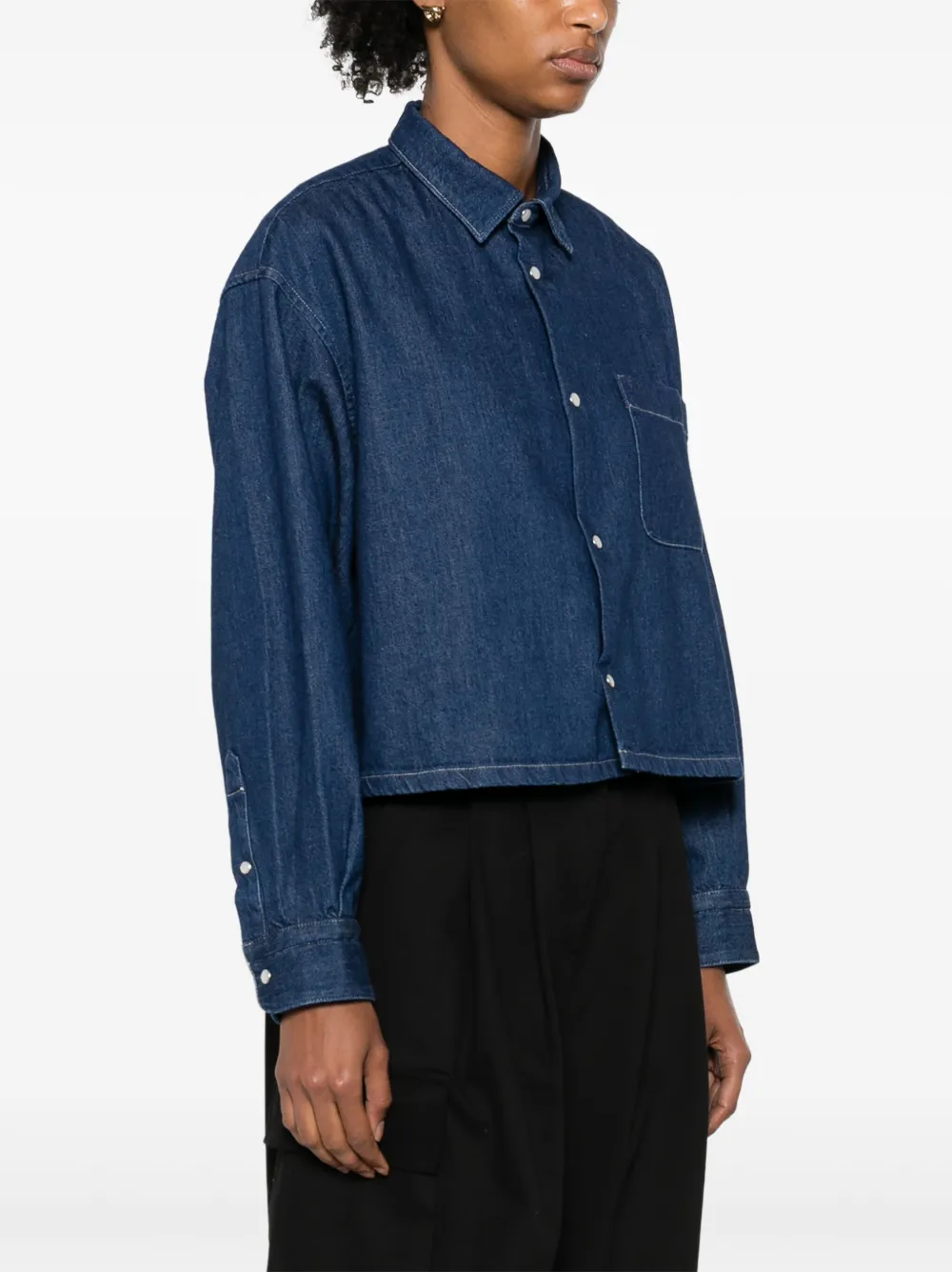 A.P.C. Samantah cropped denim shirt Women