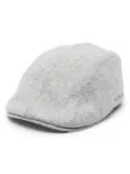 Brunello Cucinelli logo-embroidered wool beret - Grey