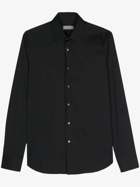 Canali クラシックカラーシャツ