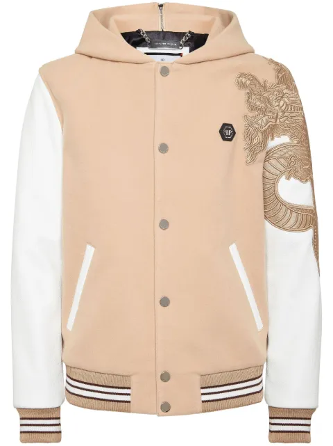 Philipp Plein monogram bomber jacket