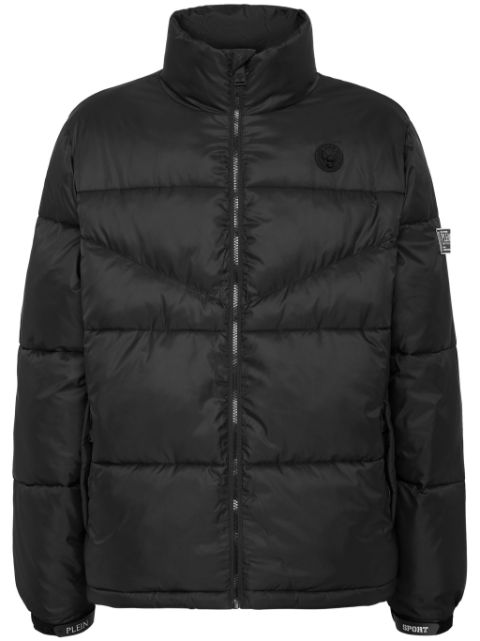 Plein Sport logo patch puffer jacket