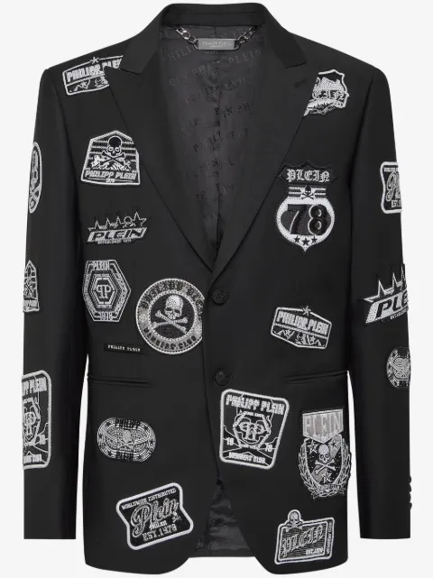 Philipp Plein blazer Patches