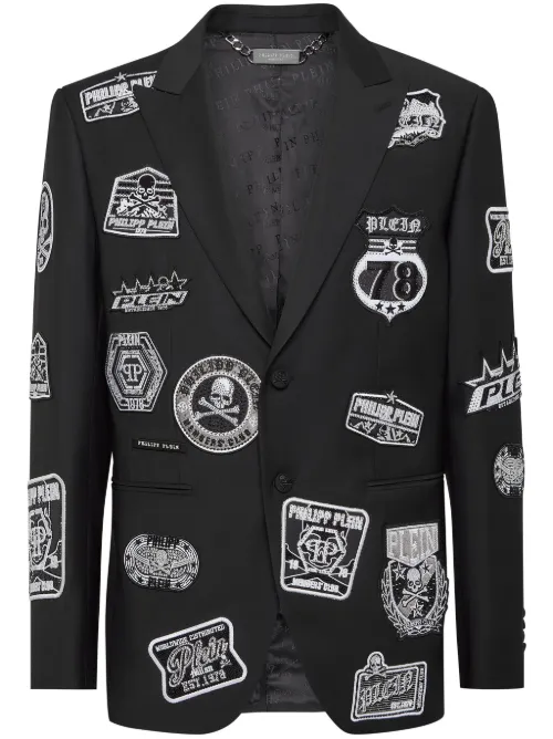 Philipp Plein blazer Patches - Noir - Philipp Plein - Modalova