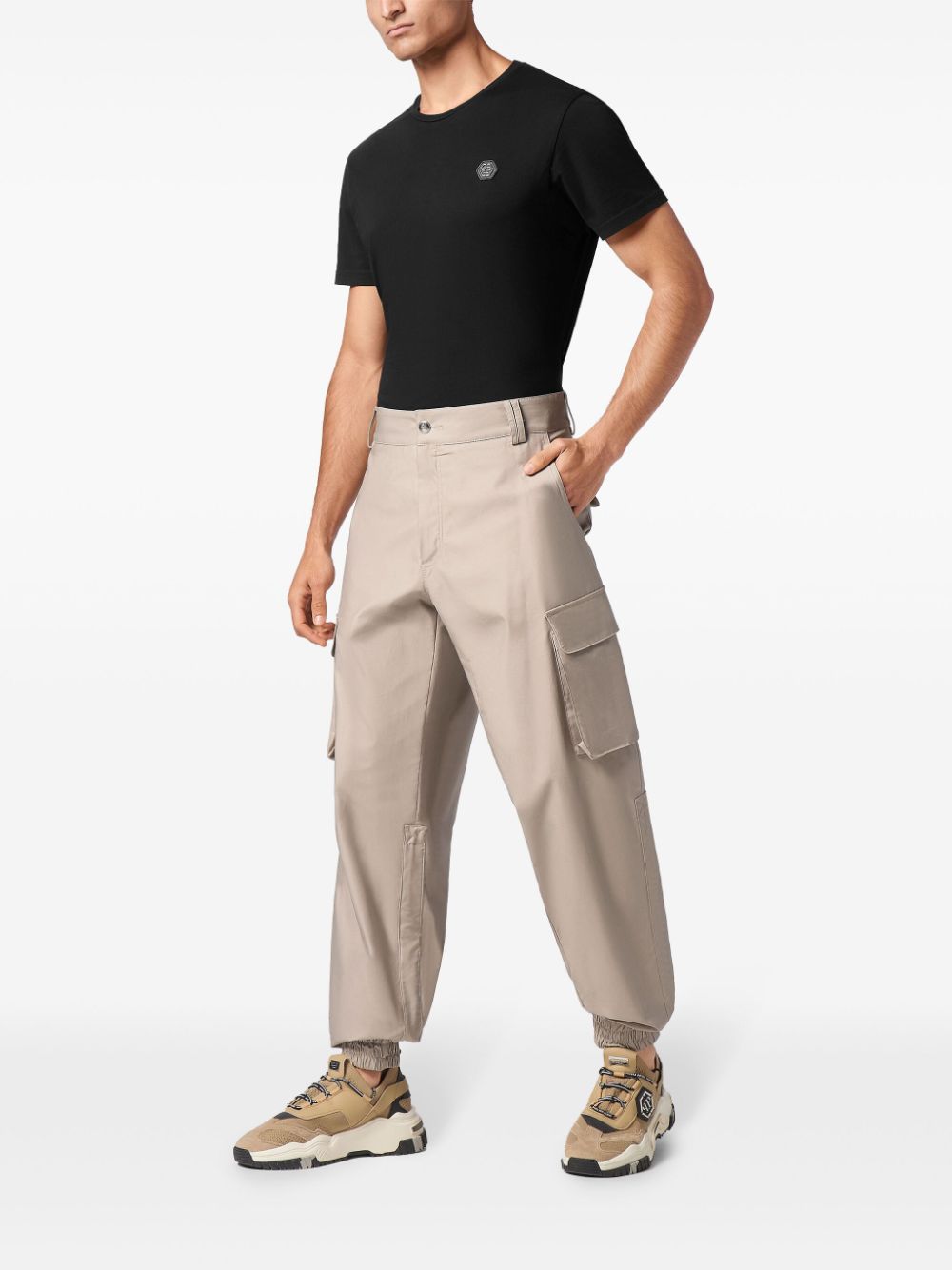 Philipp Plein Long cargo trousers - Beige