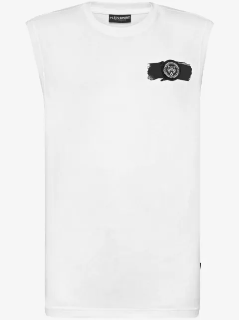 Plein Sport playera sin mangas con cuello redondo