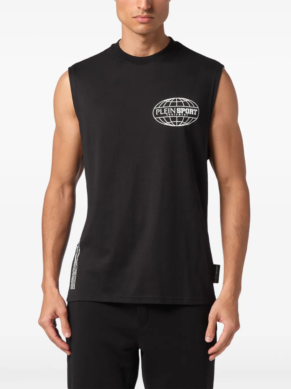 Plein Sport T-shirt met logoprint Zwart