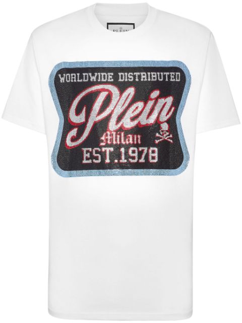 Philipp Plein logo-patch crew-neck T-shirt Men