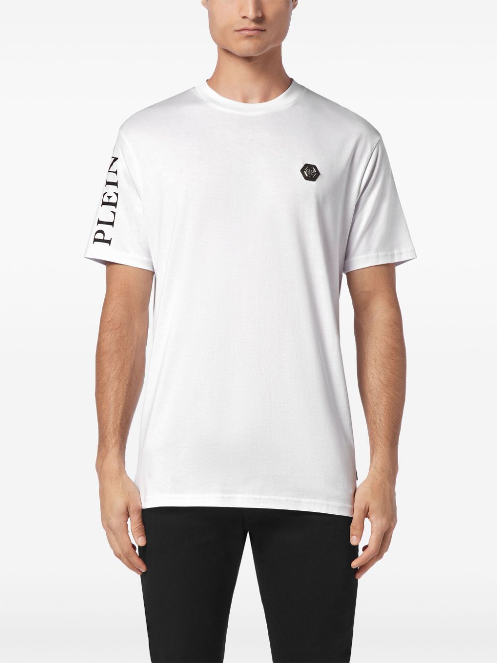 Philipp Plein logo-patch cotton t-shirt Men