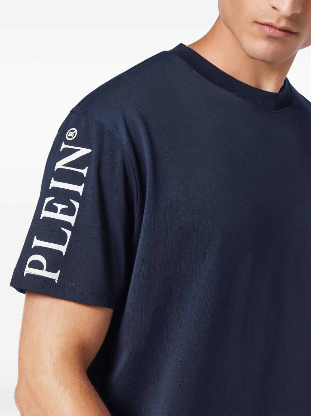 Philipp Plein logo-patch cotton t-shirt Men