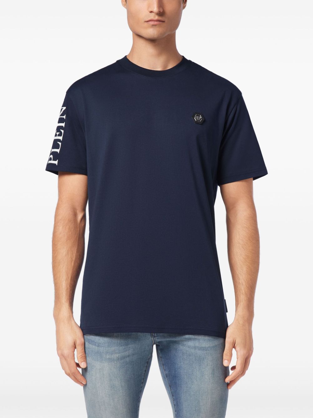 Philipp Plein logo-patch cotton t-shirt Men