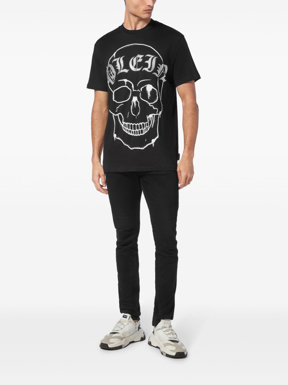 Philipp Plein Skull-print T-shirt - Zwart