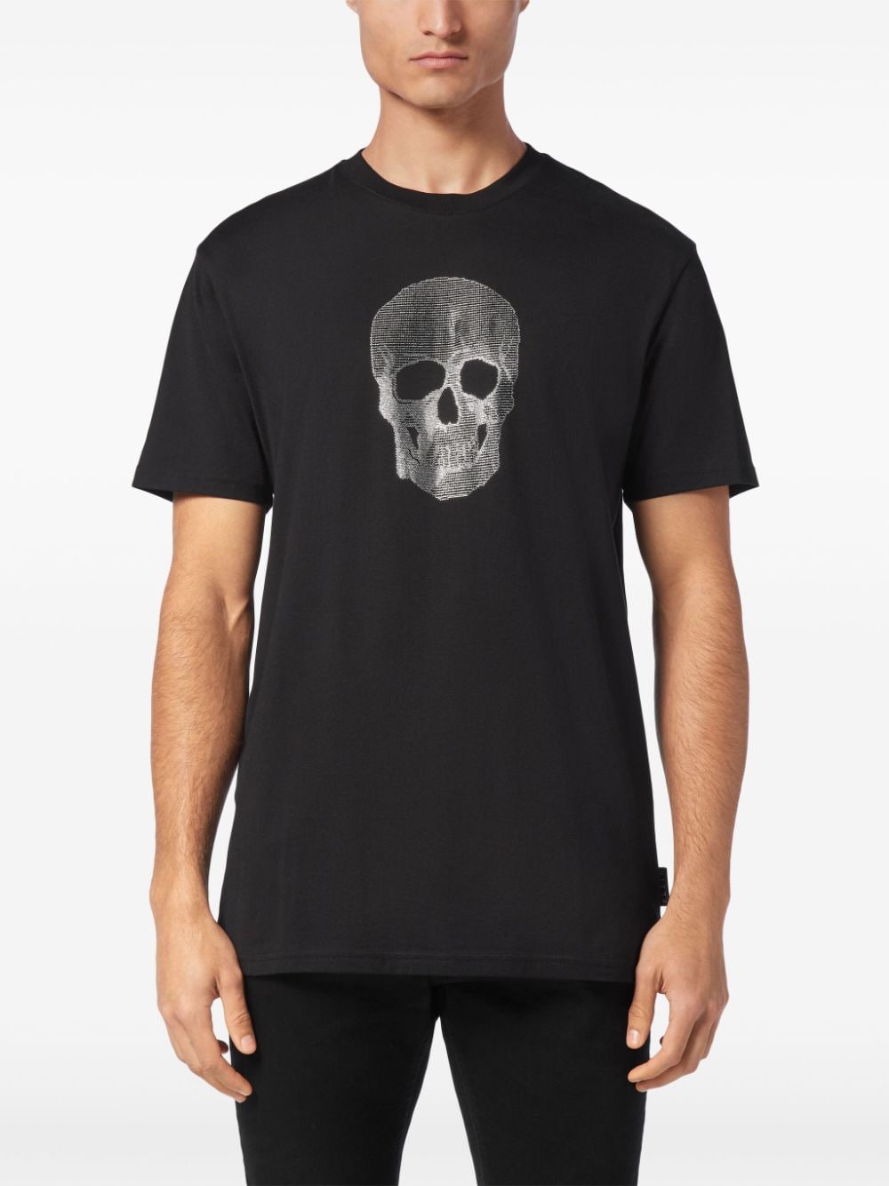 Shop Philipp Plein Crystal Skull T-shirt In Black