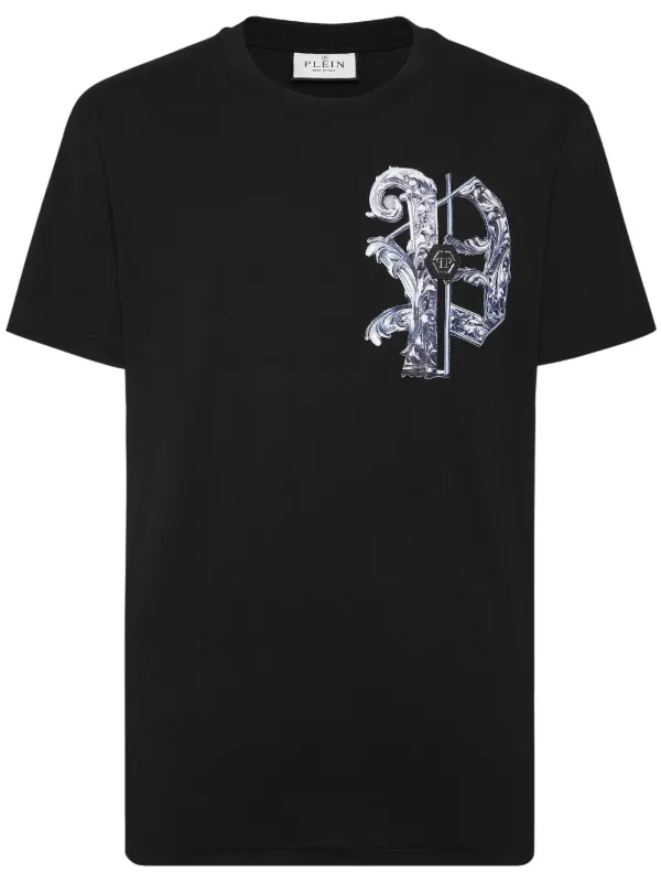 Philipp Plein スカル プリント Tシャツ | ブラック | FARFETCH JP 