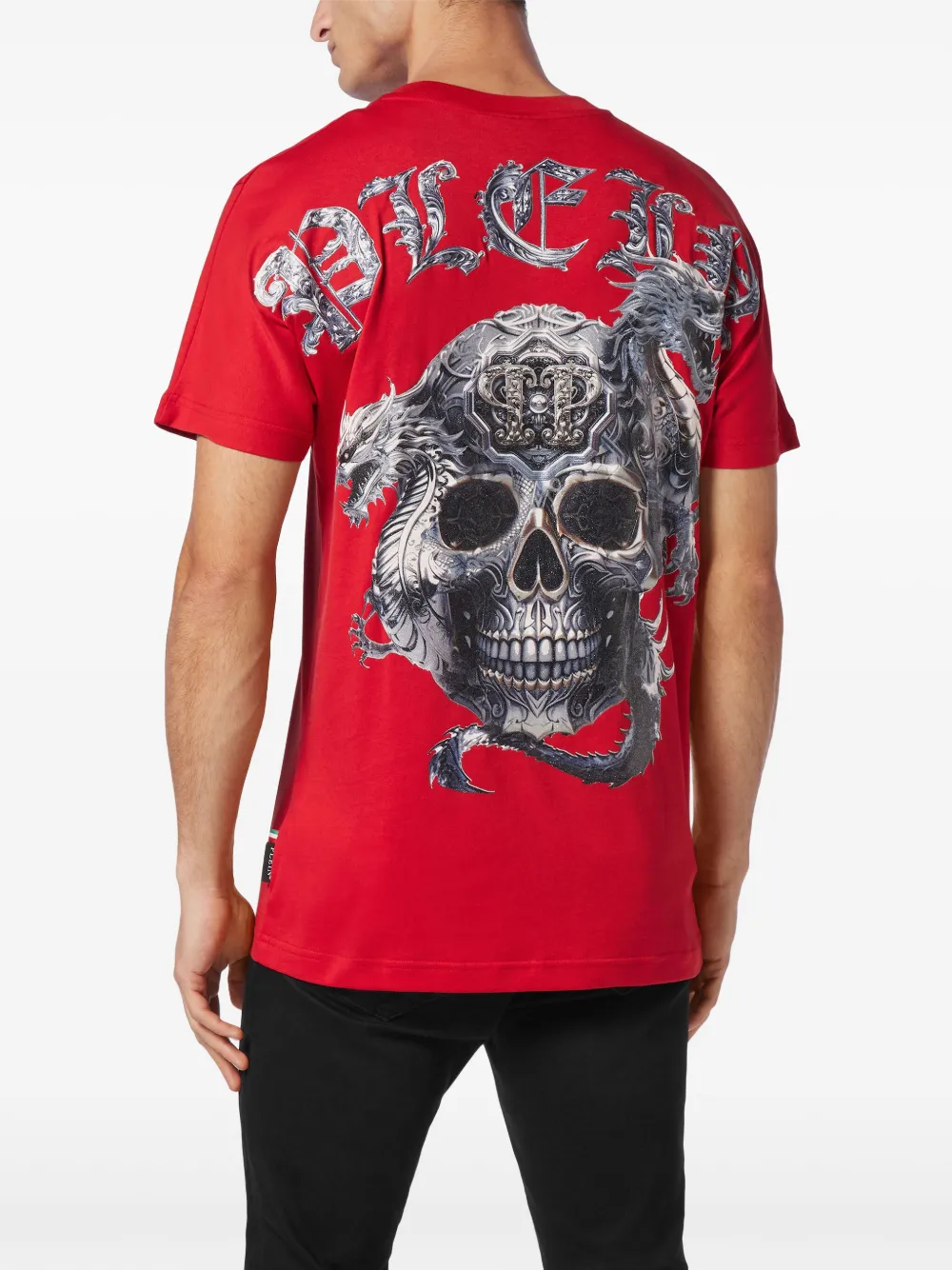 Philipp Plein SS Skull T-shirt Rood