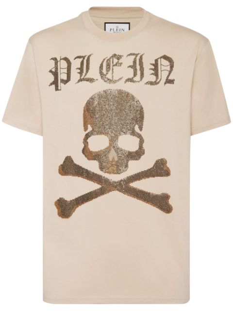 Philipp Plein Strass Skull & Bones T-shirt Men