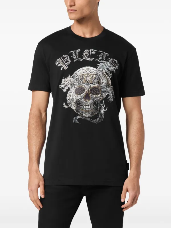 Philipp Plein スカル プリント Tシャツ | ブラック | FARFETCH JP
