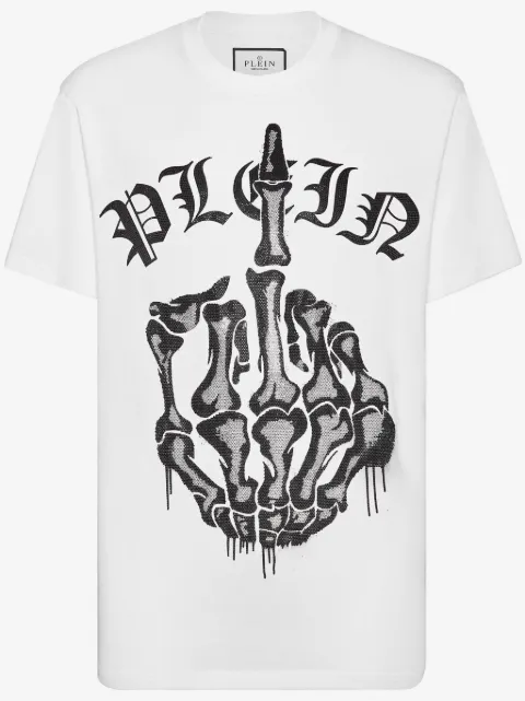 Philipp Plein rhinestone-embellished cotton t-shirt