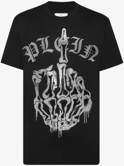 Philipp Plein rhinestone-embellished cotton t-shirt