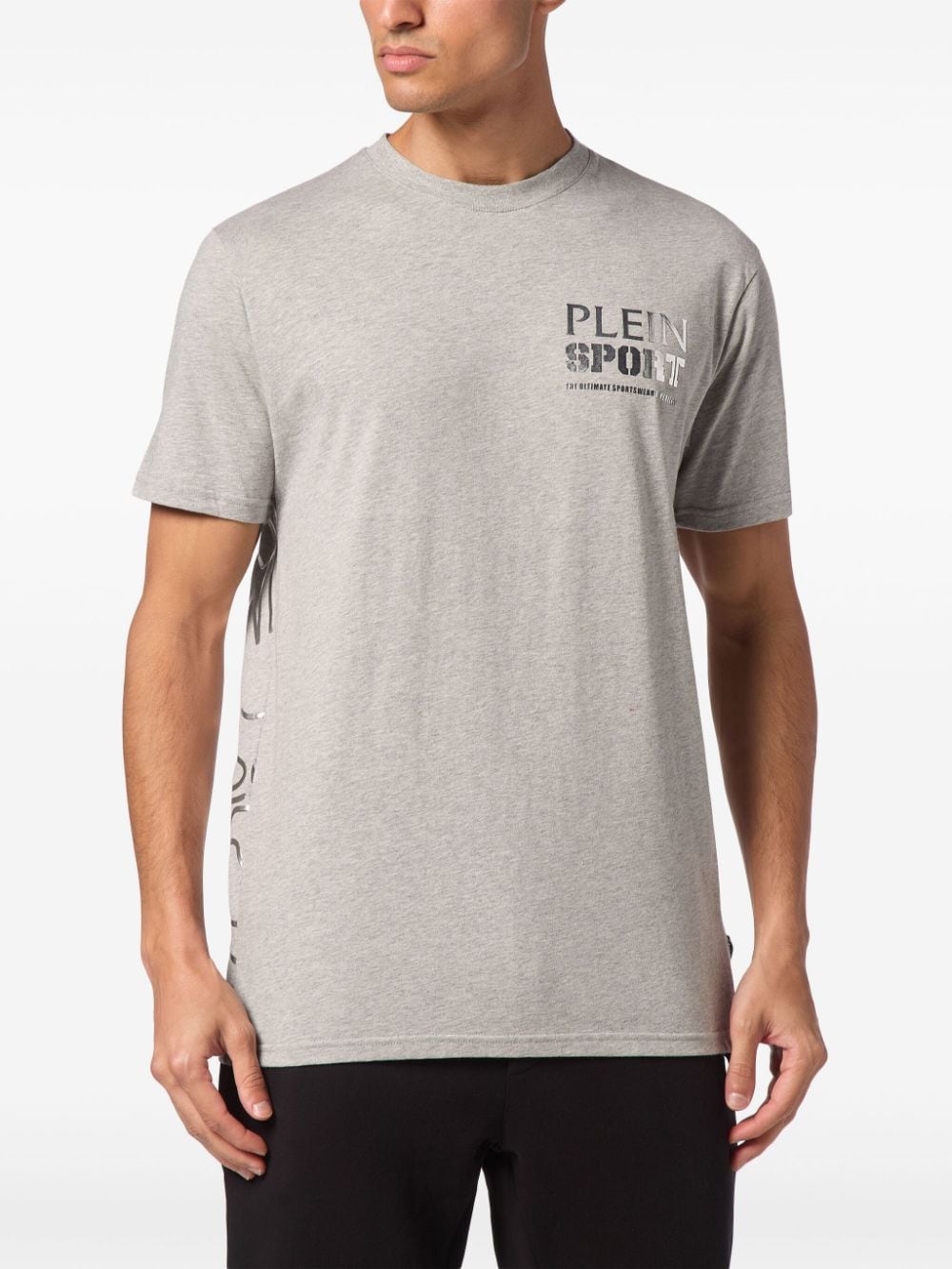 Shop Plein Sport Tiger-print T-shirt In "10 Grey"