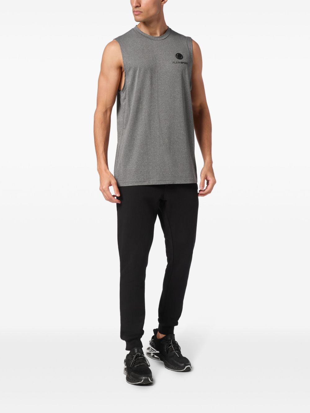 Plein Sport logo-plaque tank top - Grijs