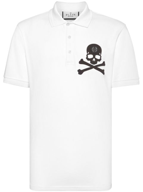 Philipp Plein logo-print cotton polo shirt Men