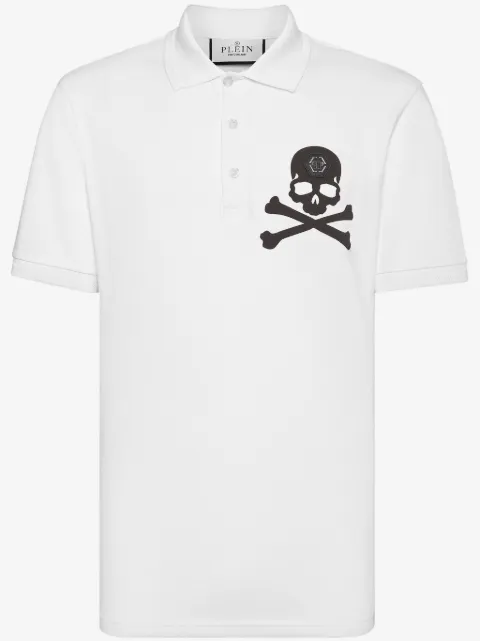 Philipp Plein playera tipo polo con logo estampado