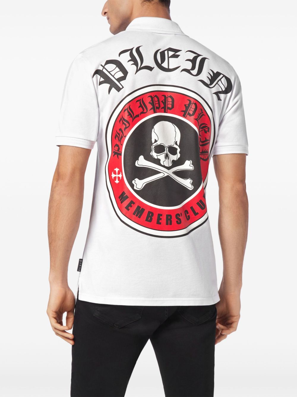 Affordable Philipp Plein logo-print cotton polo shirt Men