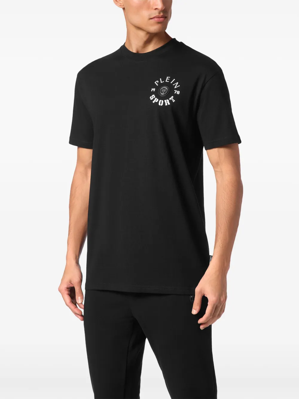 Plein Sport T-shirt met logoprint Zwart