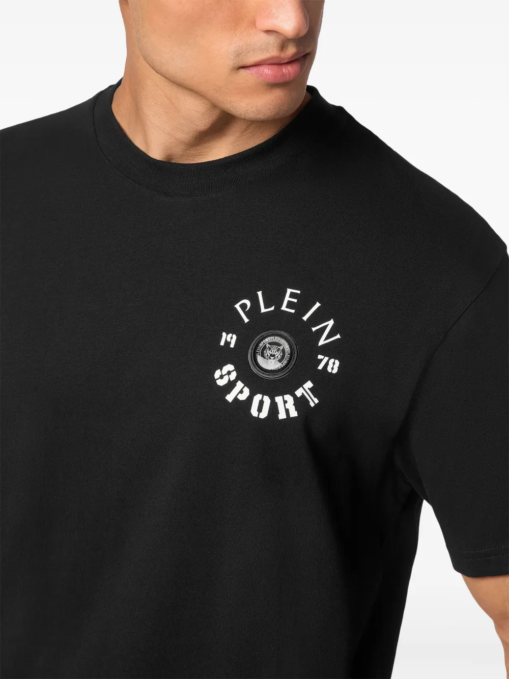 Plein Sport T-shirt met logoprint Zwart
