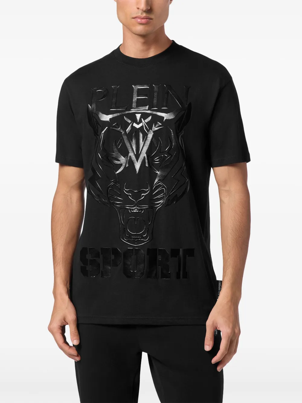 Plein Sport tiger-print round-neck T-shirt