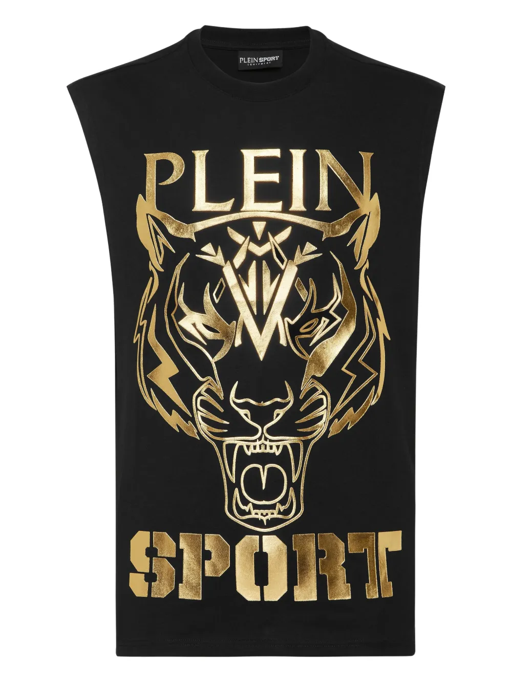Plein Sport Tanktop met tijgerprint Zwart