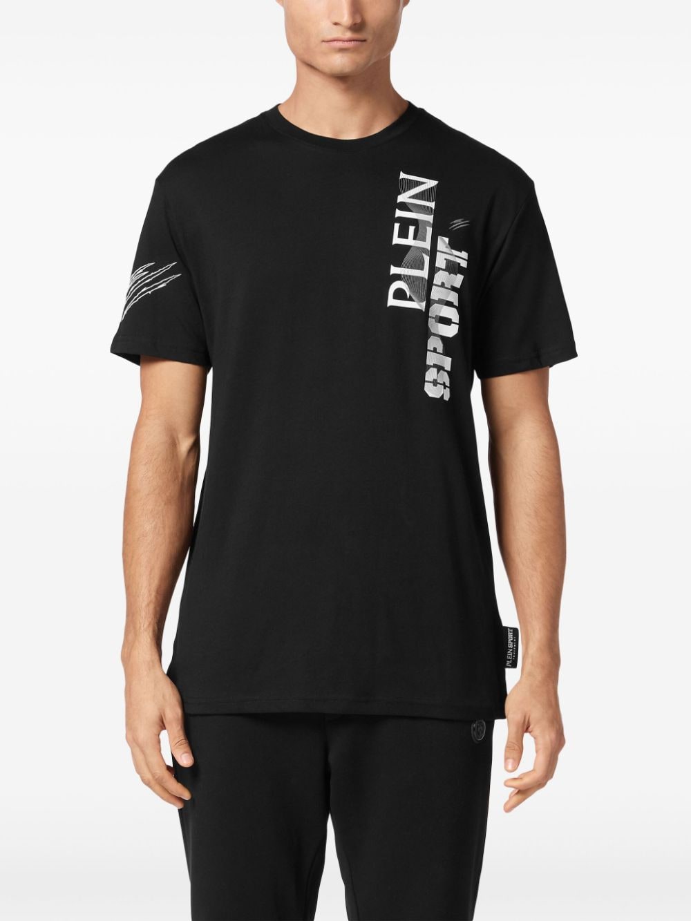 Shop Plein Sport Wave T-shirt In Black