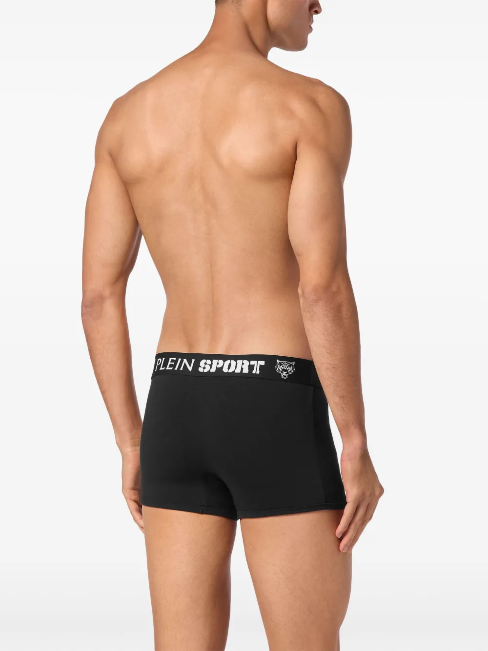 Plein Sport Boxershorts met logoprint Zwart