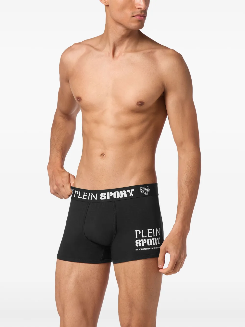 Plein Sport Boxershorts met logoprint Zwart