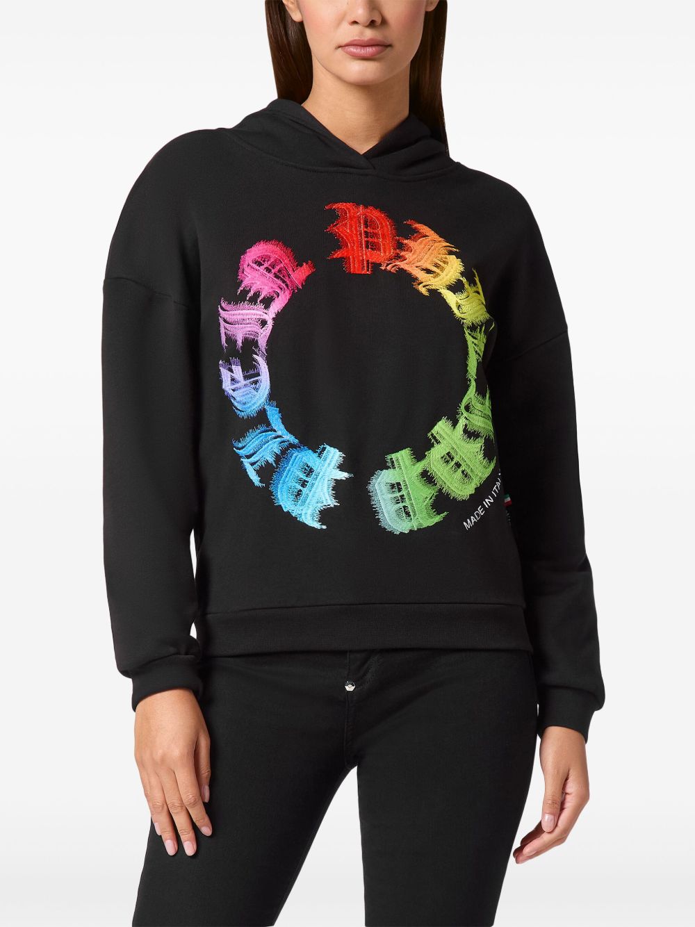 Philipp Plein logo-print hoodie Women