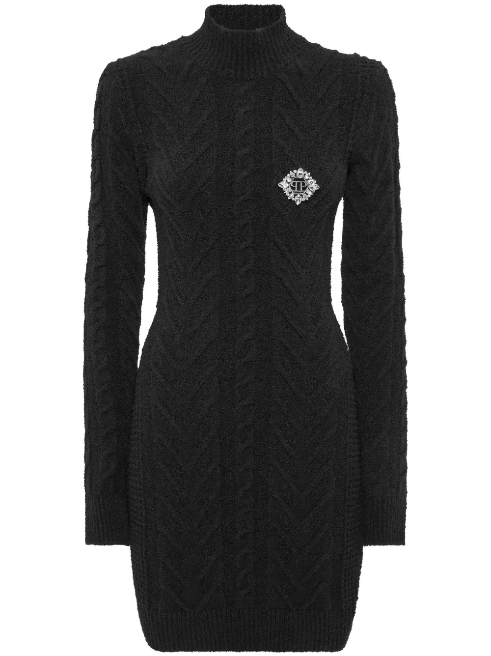 Philipp Plein Maxi-jurk met applicatie Zwart