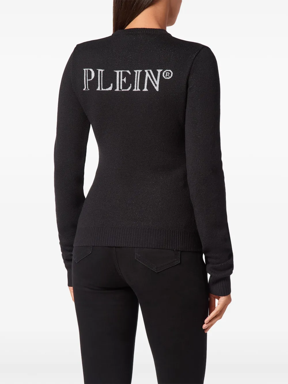 Philipp Plein Trui met beerpatroon - Zwart