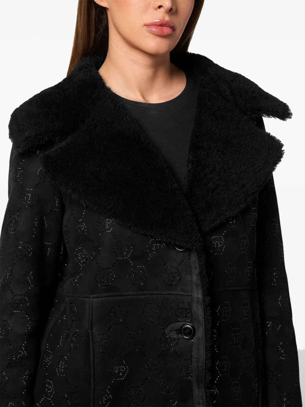 Philipp Plein Jas met monogram-patroon Zwart