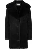 Philipp Plein monogram-pattern coat - Black